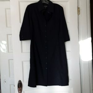 Navy Blue Shirt Dress